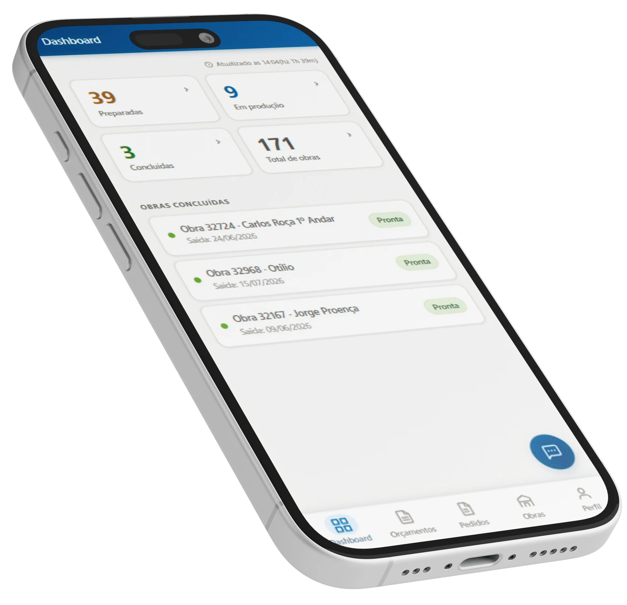 Portal MyCidadePVC no telemóvel